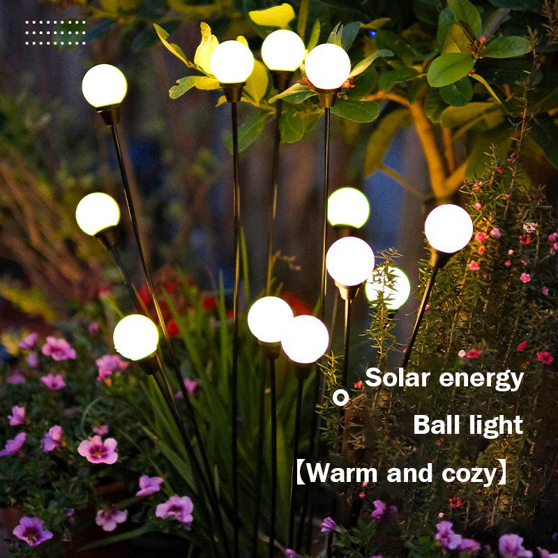 Solar Outdoor Garden Light Home New Garden Landscape Lawn Firefly Luminous Ball Decorative Atmosphere Light