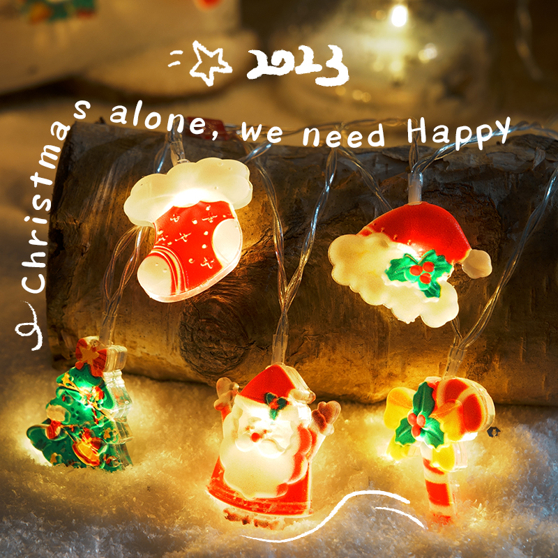 Christmas Decoration Light String Lights Christmas Tree Lights LED Atmosphere Lights With Shop Scene Layout Pendants