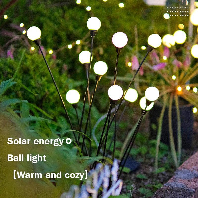 Solar Outdoor Garden Light Home New Garden Landscape Lawn Firefly Luminous Ball Decorative Atmosphere Light