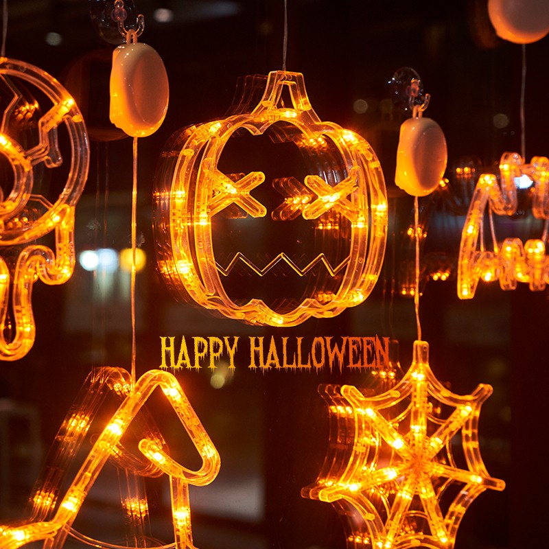 Halloween Pumpkin Lantern Decorations, Luminous Pendants, Theme Scene Layout Props, Atmosphere Lights, Decorations