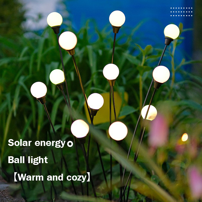 Solar Outdoor Garden Light Home New Garden Landscape Lawn Firefly Luminous Ball Decorative Atmosphere Light