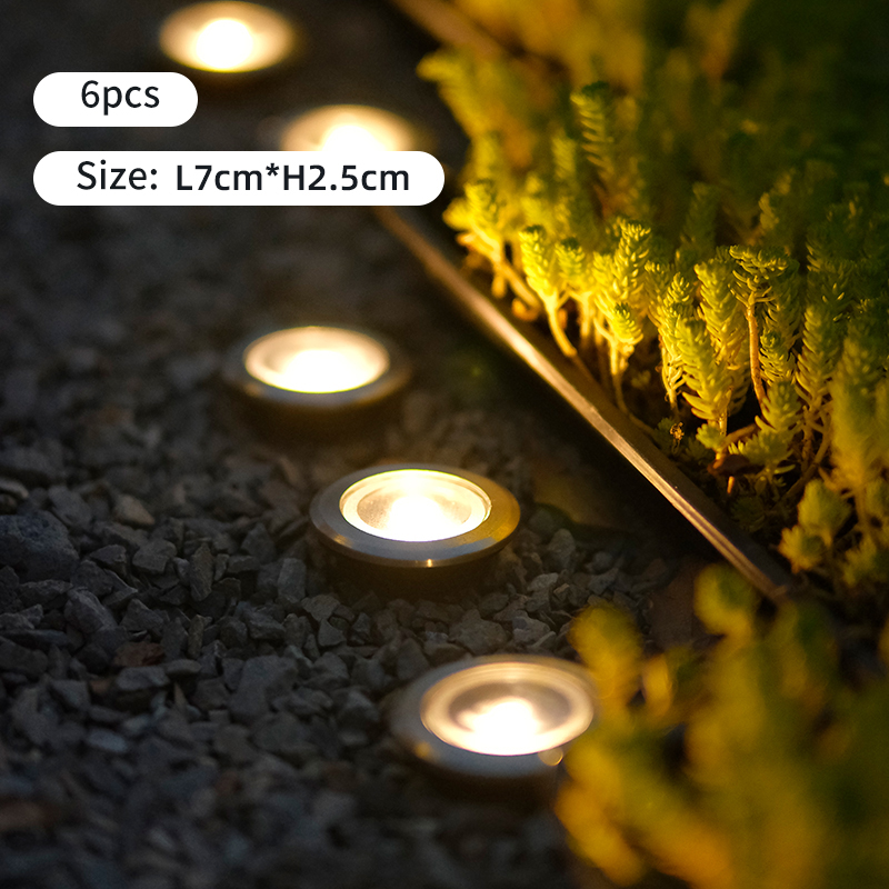 Solar Outdoor Garden Light Home Outdoor New Style Garden Super Bright Decoration Waterproof Landscape Step Buried Light