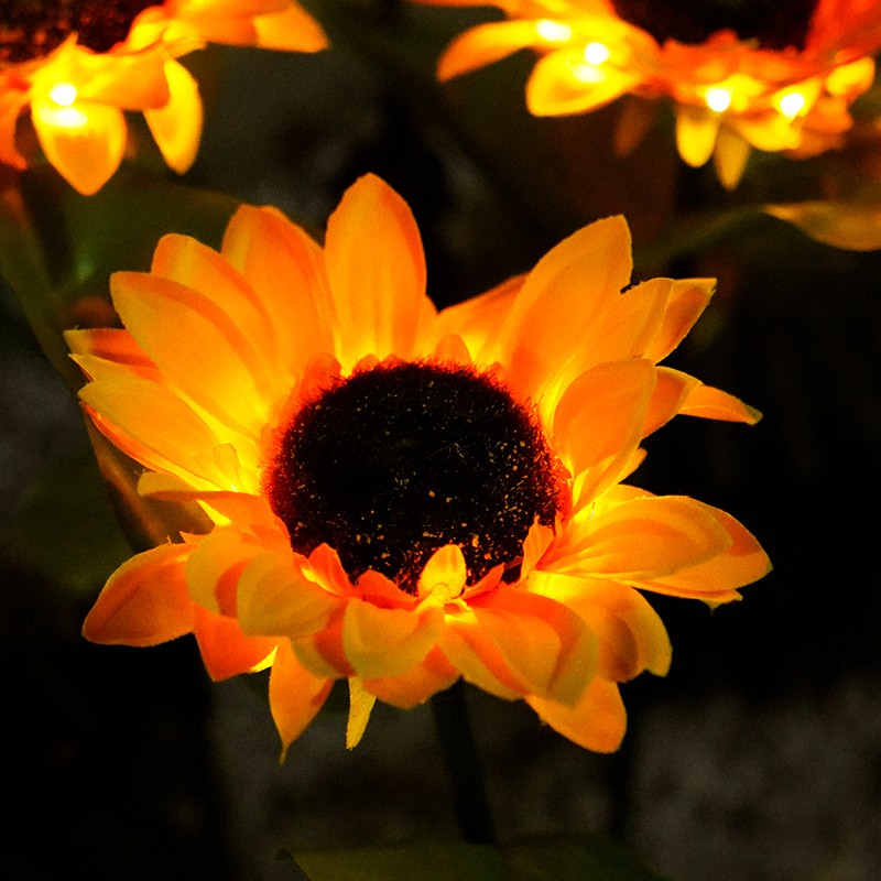 LED Solar Light Outdoor Sunflower Sunflower Garden Landscape Community Garden Plug-In Light Waterproof Lawn Light