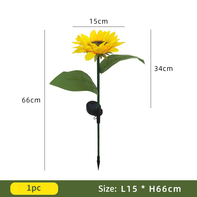 LED Solar Light Outdoor Sunflower Sunflower Garden Landscape Community Garden Plug-In Light Waterproof Lawn Light