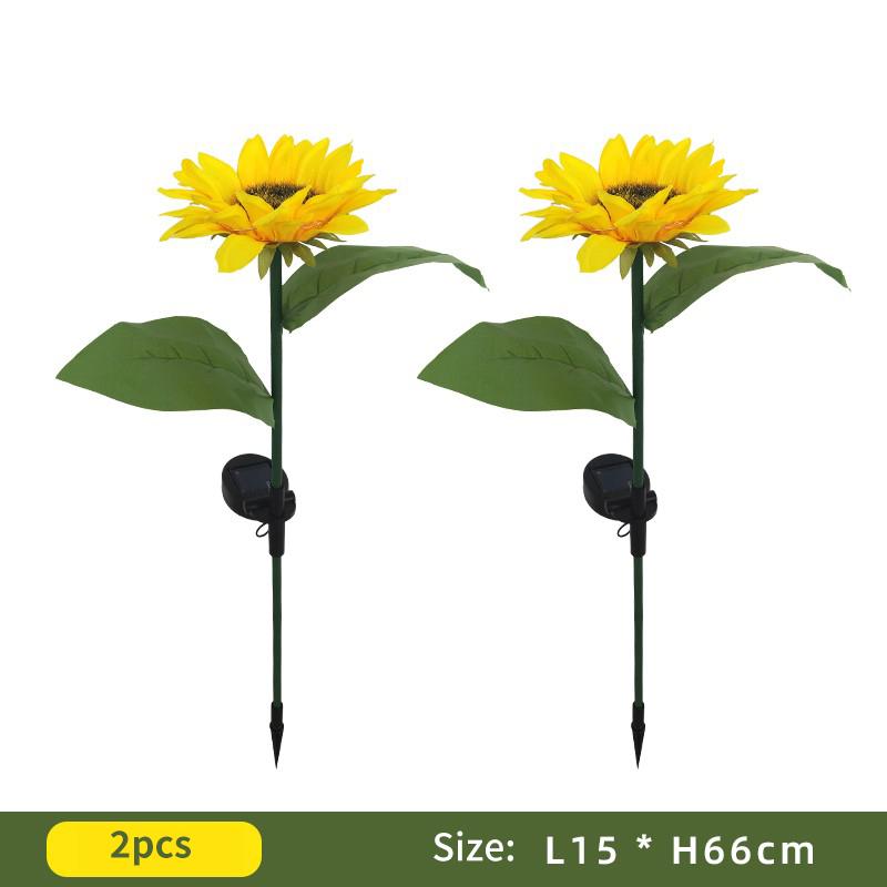 LED Solar Light Outdoor Sunflower Sunflower Garden Landscape Community Garden Plug-In Light Waterproof Lawn Light