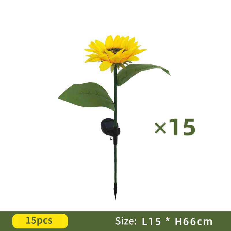 LED Solar Light Outdoor Sunflower Sunflower Garden Landscape Community Garden Plug-In Light Waterproof Lawn Light