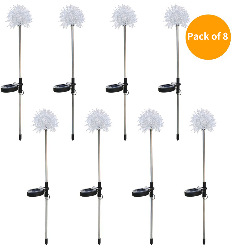 Solar Outdoor Garden Light Dandelion Luminous Ball Terrace Garden Decoration Villa Layout Ground Plug Lawn Light