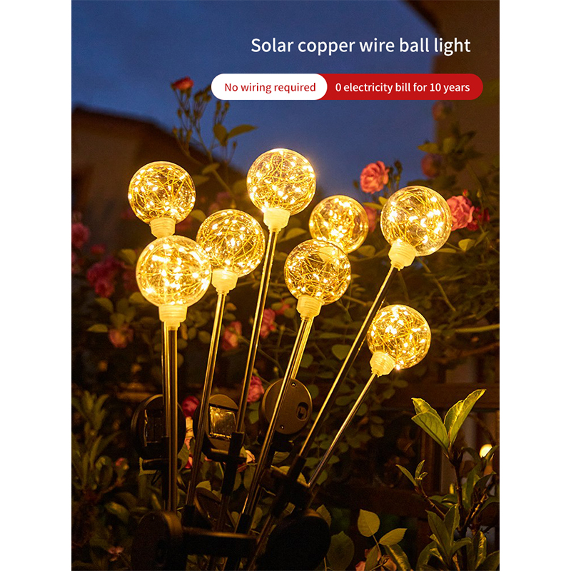 Solar Outdoor Lights Outdoor Courtyard Small Garden Layout Balcony Decoration Luminous Ball Waterproof Lawn Landscape Lights