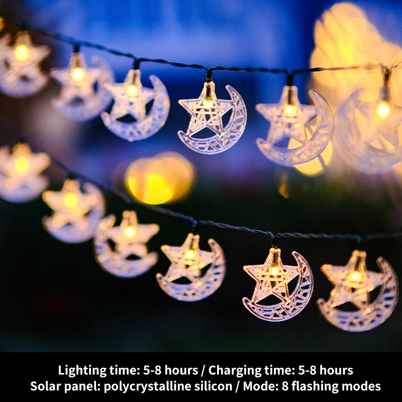 Solar Outdoor Courtyard Waterproof Super Bright Led Colored Lights Small Lights String Lights With Garden Camping Atmosphere Decorative Flashing Lights