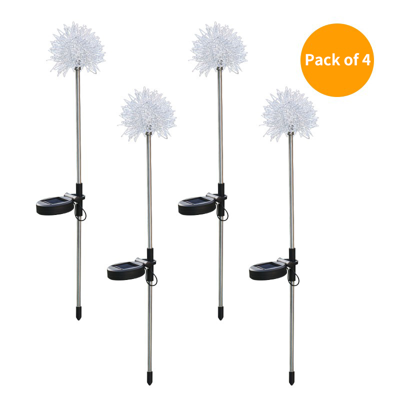 Solar Outdoor Garden Light Dandelion Luminous Ball Terrace Garden Decoration Villa Layout Ground Plug Lawn Light