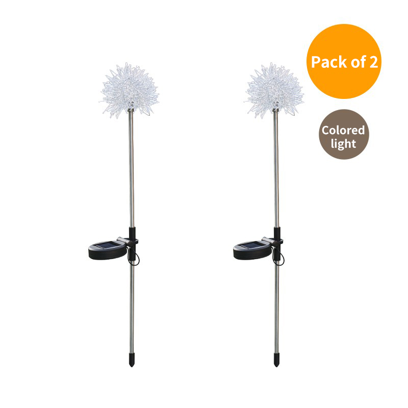 Solar Outdoor Garden Light Dandelion Luminous Ball Terrace Garden Decoration Villa Layout Ground Plug Lawn Light