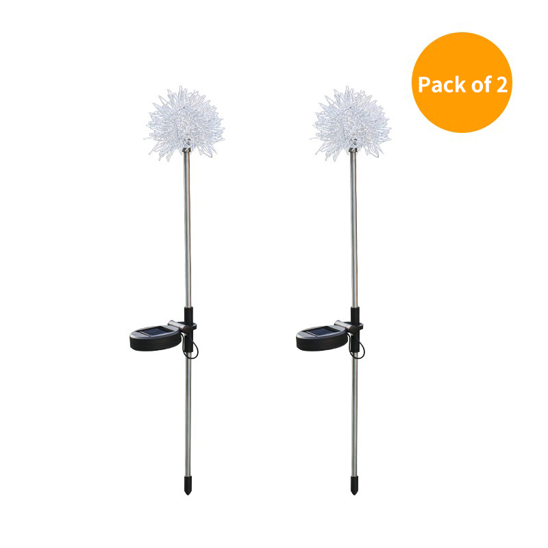 Solar Outdoor Garden Light Dandelion Luminous Ball Terrace Garden Decoration Villa Layout Ground Plug Lawn Light